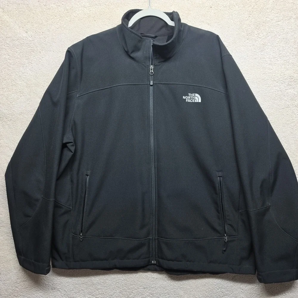 The North Face Apex Bionic Softshell Jacket Mens Black Size XXL Full Zip 2012